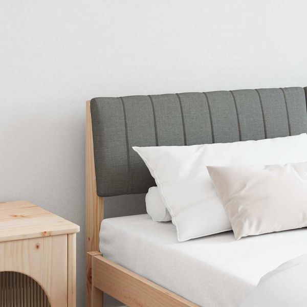 vidaXL Čalúnené čelo postele Tmavo šedá 150 cm