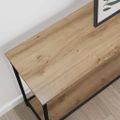 vidaXL Konzolový stôl dub artisan 101 x 30.5 x 75 cm Kompozitné drevo