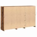 vidaXL LED komoda Staré drevo 162 x 37 x 100 cm Kompozitné drevo