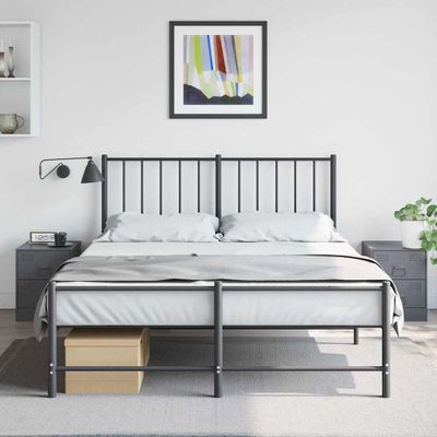 vidaXL Nočné stolíky 2 ks antracitové 34,5x39x44 cm oceľ