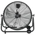 vidaXL Priemyselný bubnový ventilátor 60 cm 172,5 W, čierny