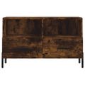 vidaXL TV skrinka dymový dub 80x36x50 cm spracované drevo
