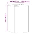 vidaXL Stojany na rastliny 2 ks dub artisan 30x30x50 cm kompoz. drevo