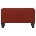 vidaXL Lavička vínovo-červená 70x35x41 cm umelá koža