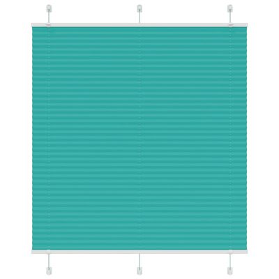 vidaXL Plisovaná roleta petrolejovo zelená 115x150 cm šírka látky 114,4 cm polyester