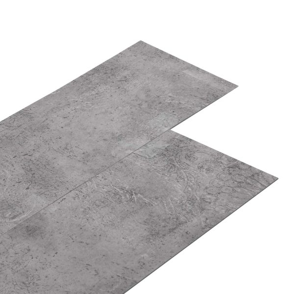 vidaXL Samolepiaca podlahová doska 32 pcs Cementová hnedá 4,46 m² PVC