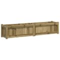 vidaXL Záhradný kvetináč 150x31x31 cm impregnovaná borovica