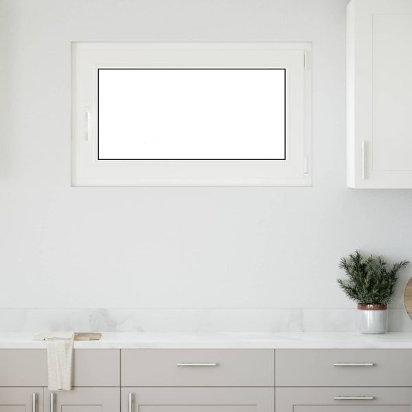 vidaXL Podkrovné okno RISOR 100 x 60 cm PVC a sklo Biela