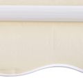 vidaXL Zaťahovacia markíza 400 cm, krémová