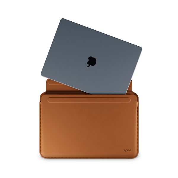 Epico Leather Sleeve MacBook Pro 13,3''/Air 13,6'' - hnedá