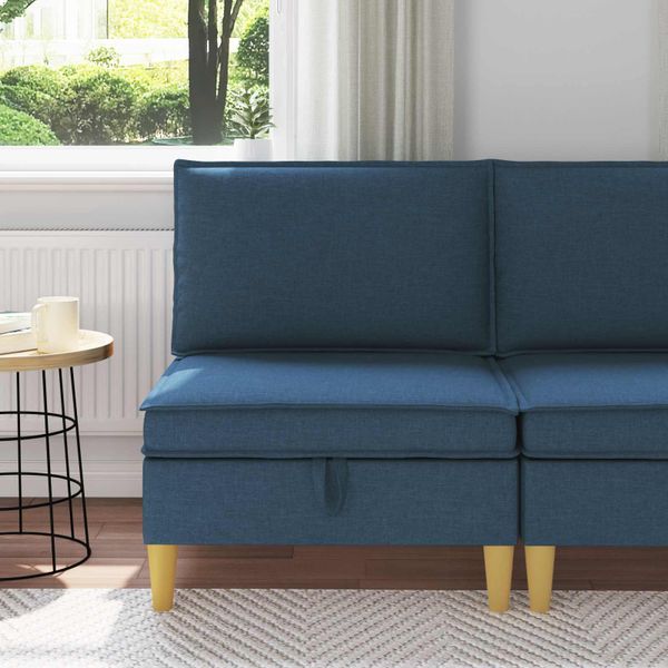 vidaXL Sofa s úložným priestorom Látka