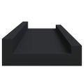 vidaXL Poličky na zarámované obrázky 2 ks čierne 40x9x3 cm MDF