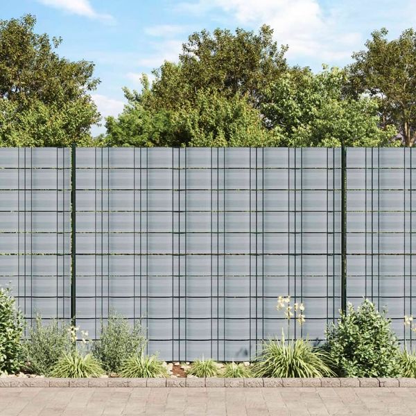 vidaXL Záhradné tieniace fólie 10 ks sivé 252,5x19 m PVC