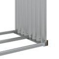 vidaXL Držiak na polená drevený vzhľad 120x45x210 cm pozinkovaná oceľ