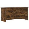 vidaXL Úložná truhlica Dymový dub 100 x 40 x 50 cm Kompozitné drevo