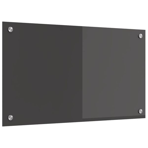 vidaXL Kuchynský obklad Tmavo šedá 70 x 40 cm tvrdené sklo