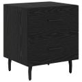 vidaXL Nočný stolík Čierny dub 40 x 35 x 47,5 cm Kompozitné drevo