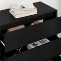vidaXL Servírovacia skriňa Čierny dub 79 x 36 x 75.5 cm