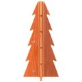 vidaXL Drevený vianočný stromček voskovohnedý 49 cm masívna borovica