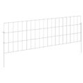 vidaXL Záhradný plot s kolíkmi 48 ks 95 x 30 cm Pozinkovaná oceľ