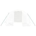 vidaXL Fóliovník s oceľovým rámom biely 6 m² 3x2x2 m