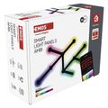 GoSmart LED svietidlo Lines čierne, 9 častí, 34 W, RGBIC stmievateľné, WiFi