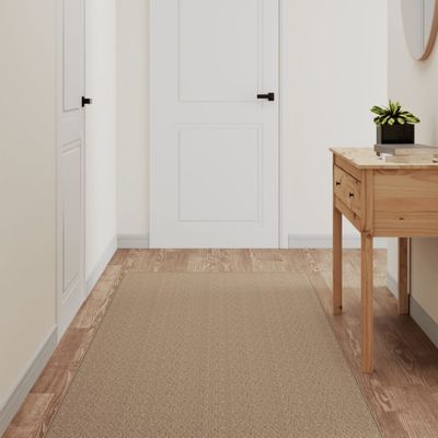 vidaXL Behúň na koberce sisalový vzhľad pieskový 80x400 cm