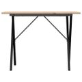 vidaXL Jedálenský stolík v tvare X 100x50x75 cm borovica a oceľ