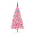 vidaXL Vianočný stromček Ružová 150 cm PVC
