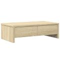 vidaXL Stojan na monitor a zásuvky sonoma 50x27x15 cm kompozitné drevo