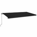 vidaXL Automaticky zaťahovacia markíza 600x350 cm antracitová