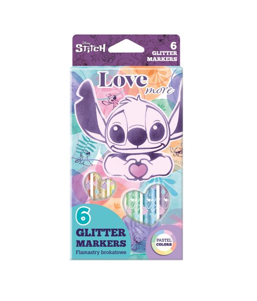 Trblietavé fixky Stitch Pastel 6 ks