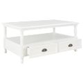 vidaXL Konferenčný stolík biely 100x55x45 cm drevo