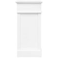 vidaXL Skrinka na topánky biela 50x28x58 cm drevo paulovnie