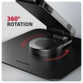 AXAGON hliníkový stojan pro notebooky velikosti 10" - 17,3" s 360°rotací / STND-LR / černý Stojan, pro notebooky a tablety 10"–17.3", nosnost až 5kg, 360° rotace, nastavitelná výška 260 mm, výsuvné rameno 60 mm, hliník,