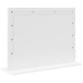 vidaXL Toaletné zrkadlo Biela 60 x 45 x 18 cm Obdĺžnikový