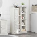 vidaXL Kúpeľňová skriňa VIGO Biela a antik biela 68 x 34 x 110 cm