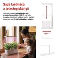 Pestovateľská lampa EMOS Z7904 LED GROW 7 W, časovač, stmievateľná, biela
