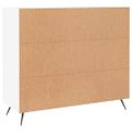 vidaXL Komoda biela 90x34x80 cm kompozitné drevo