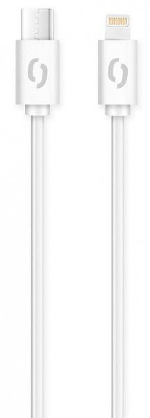ALIGATOR Dátový kábel POWER 3A, USB-C/lightning biely