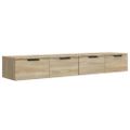 vidaXL Nástenné skrinky 2 ks dub sonoma 68x30x20 cm spracované drevo