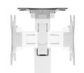 Neomounts  DS70-250WH1 Neomounts NEXT Slim Desk Mount, single display (topfix clamp/grommet), white Držák, VESA, stolní, pro plochý/zakrivený monitor, úhloprícka 17–35", náklon 90°, otácení 180°, rotace 360°, nosnost 9kg, bílý