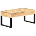 vidaXL Konferenčný stolík kazetový štýl 100x52x45 cm mangovníkový masív
