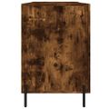 vidaXL Stôl dymový dub 140x50x75 cm kompozitné drevo