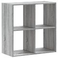 vidaXL Knižnica sivá sonoma 68,5x32x68,5 cm kompozitné drevo