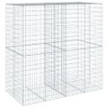 vidaXL Gabiónový kôš s krytom 200x100x200 cm pozinkované železo