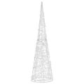 vidaXL Akrylové dekoratívne pyramídové LED svetlo kužeľ modré 120 cm