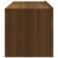 vidaXL Nástenné TV stolíky 2ks hnedý dub 100x30x30cm spracované drevo