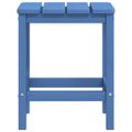 vidaXL Záhradná stolička Adirondack s podnožkou a stolíkom HDPE modrá