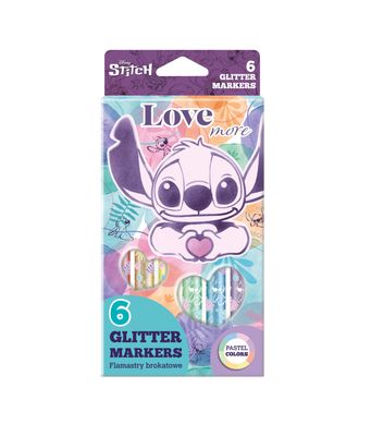 Trblietavé fixky Stitch Pastel 6 ks